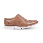 Sneakers : Tan Suede leather Sneakers with Memory foam footpad. Article : SN30-GTan
