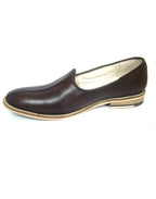 Nagras : Brown leather handmade Nagras with Memory foam footpad. Article : N122