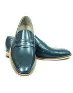 Penny loafers : Black leather Penny loafer with Memory foam footpad. Article : HU118