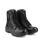 Commando Tactical Boots : 9 Inches Black Suede leather Tactical boots with Memory foam footpad.