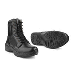 Commando Tactical Boots : 9 Inches Black Suede leather Tactical boots with Memory foam footpad.