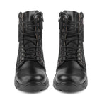 Commando Tactical Boots : 9 Inches Black Suede leather Tactical boots with Memory foam footpad.