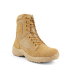 Indian Army/Military Tactical Boots : 9 Inches Beige Suede leather Tactical boots with Memory foam footpad.