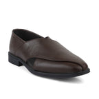 Peshawari : Brown leather handmade Peshawari with Memory foam footpad. Article : P01_BrownTP