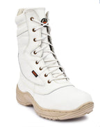 Biker Boots : Green Suede leather Rider boots for bikers with Memory foam footpad.