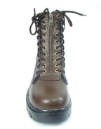 Pilots Boots : Brown leather flying boots for Men & Women Pilots with Memory foam footpad. Article : 610A
