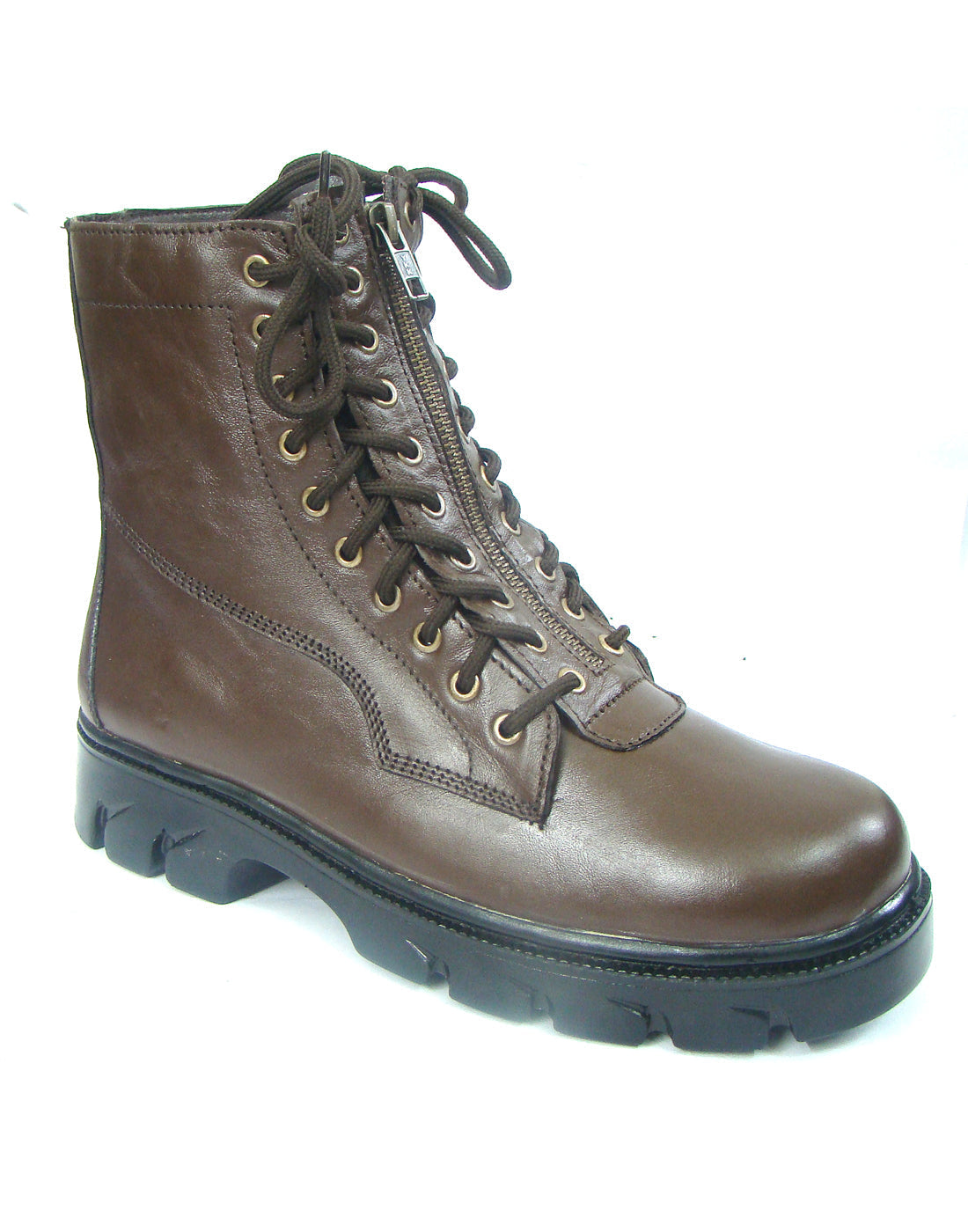 Pilots Boots : Brown leather flying boots for Men & Women Pilots with Memory foam footpad. Article : 610A