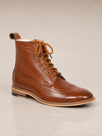Brogue Boot - Tan