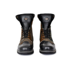 Biker Boots : 6 & 9 Inches Foldable Leather with heavy duty Rubber sole.