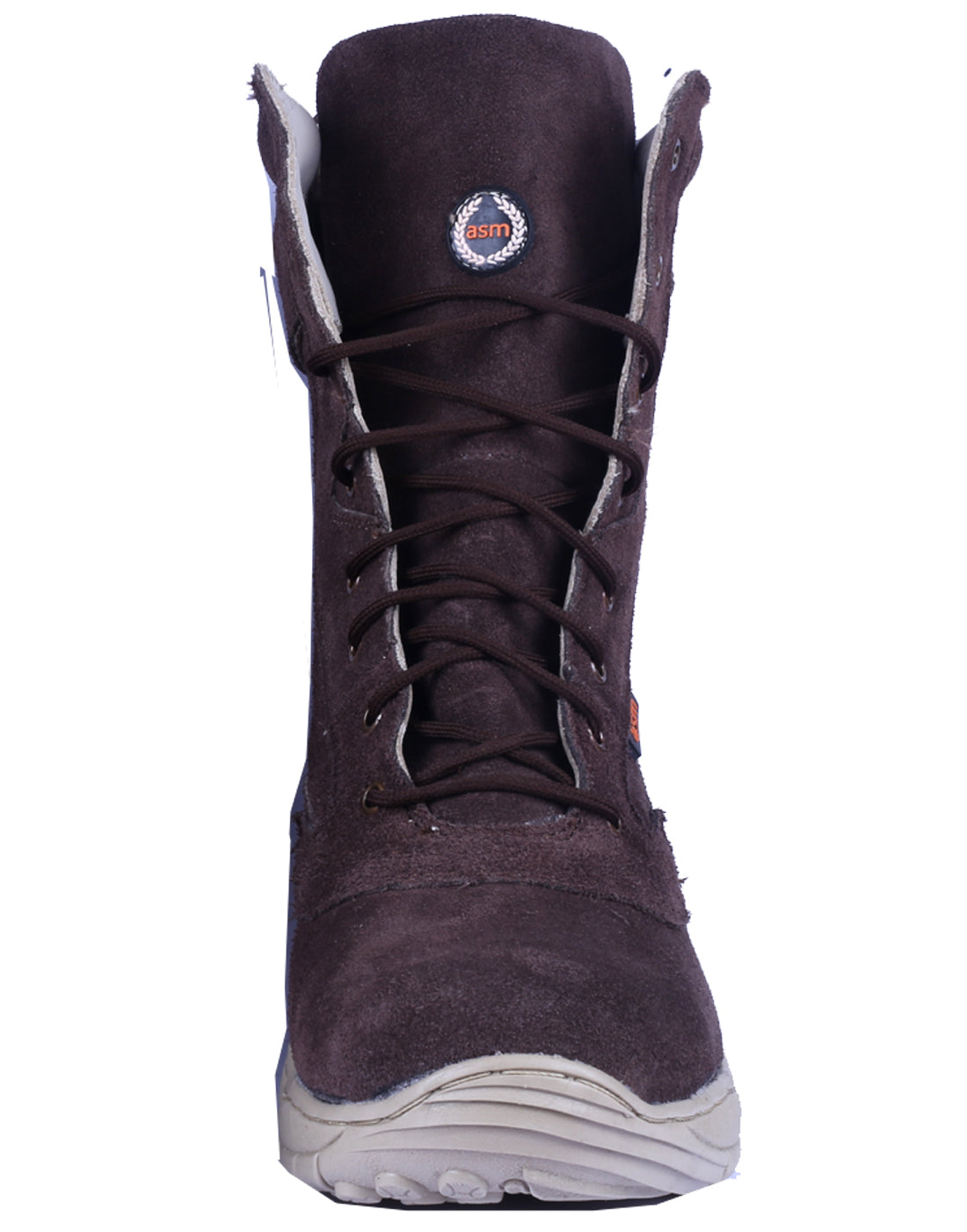 Biker Boots : Brown Suede leather Rider boots for bikers with Side chain & Memory foam footpad.