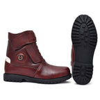 Biker Boots : Black leather Rider boots for bikers with Steel toe.