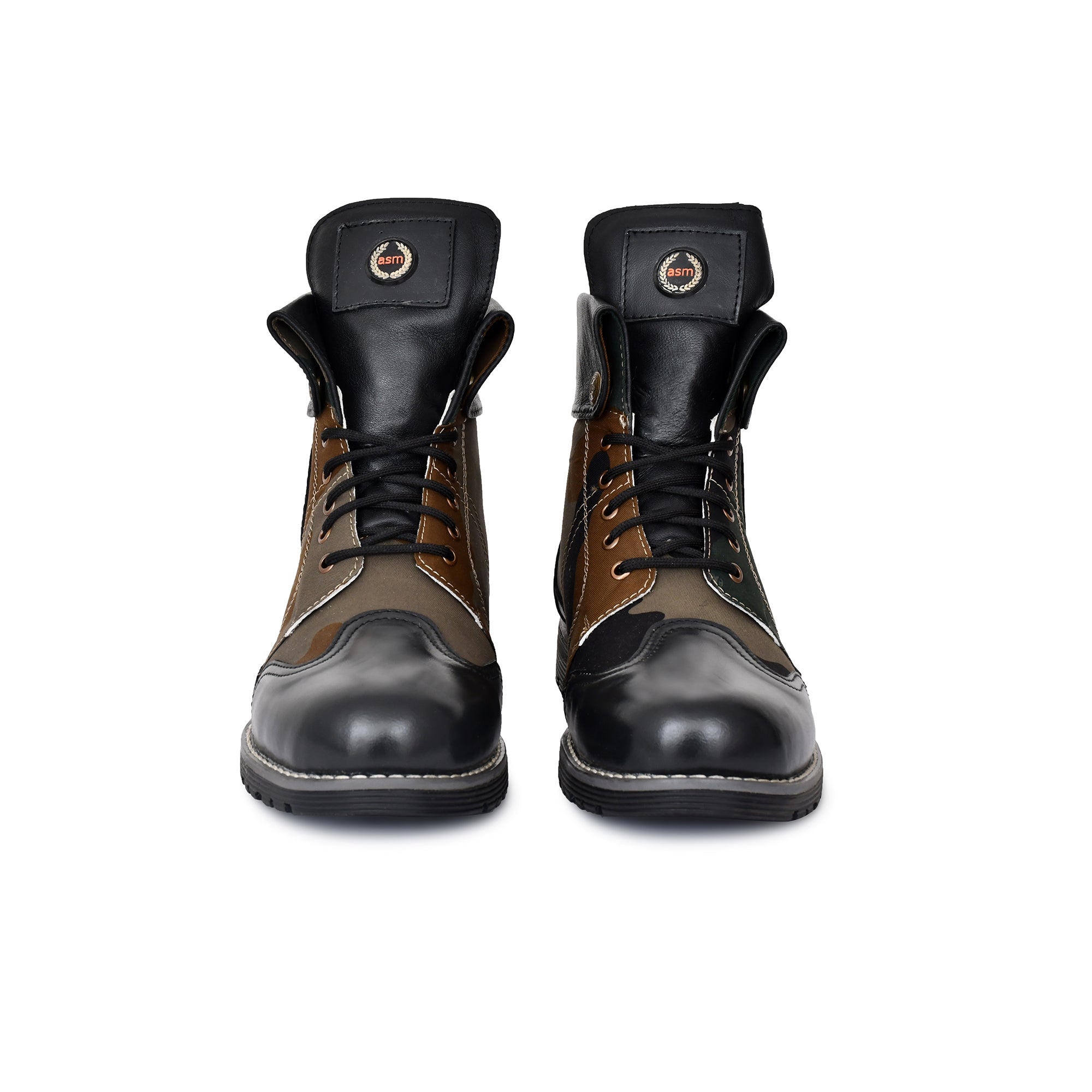 Biker Boots : 6 & 9 Inches Foldable Leather with heavy duty Rubber sole.