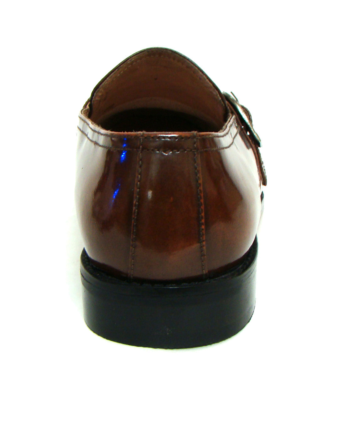 Goodyear Welted Monk Strap Shoes :  Tan Brush off leather with Memory foam footpad. Article : HM02