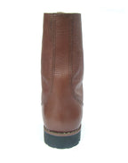 Biker Boots : 12" Inches long Tan leather Rider boots for bikers with Memory foam footpad.