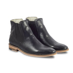 Chelsea Boots : Genuine Black  leather Chelsea Boots with Memory foam footpad. Article : Chelsea01