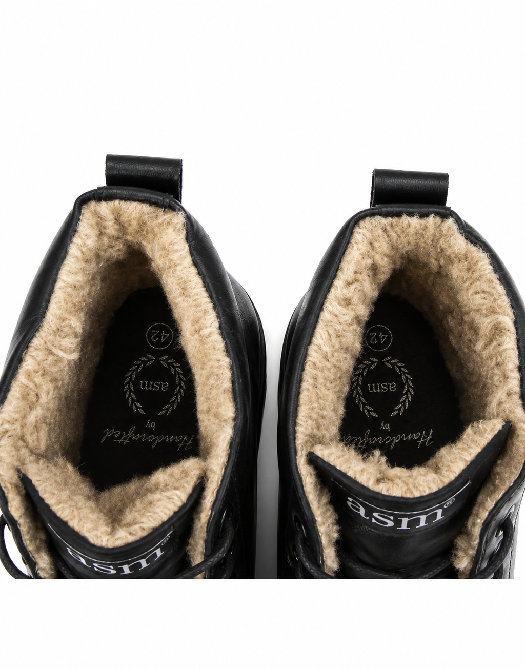 DMS Boots with Fur : Black leather Tactical DMS boots with Memory foam footpad. Article: ASM608W