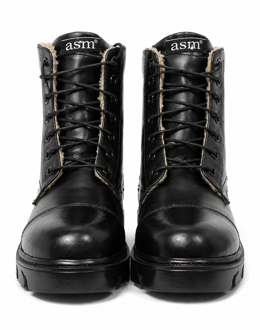 DMS Boots with Fur : Black leather Tactical DMS boots with Memory foam footpad. Article: ASM608W