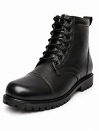 DMS Parade Boots : Black leather Tactical DMS boots with Memory foam footpad. Art: ASM608E