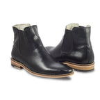 Chelsea Boots : Genuine Black  leather Chelsea Boots with Memory foam footpad. Article : Chelsea01