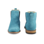 Chelsea Boots : Genuine Sky blue Suede leather Chelsea Boots with Memory foam footpad. Article : Chelsea06
