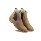 Chelsea Boots : Genuine light Brown Suede leather Chelsea Boots with Memory foam footpad. Article : Chelsea07