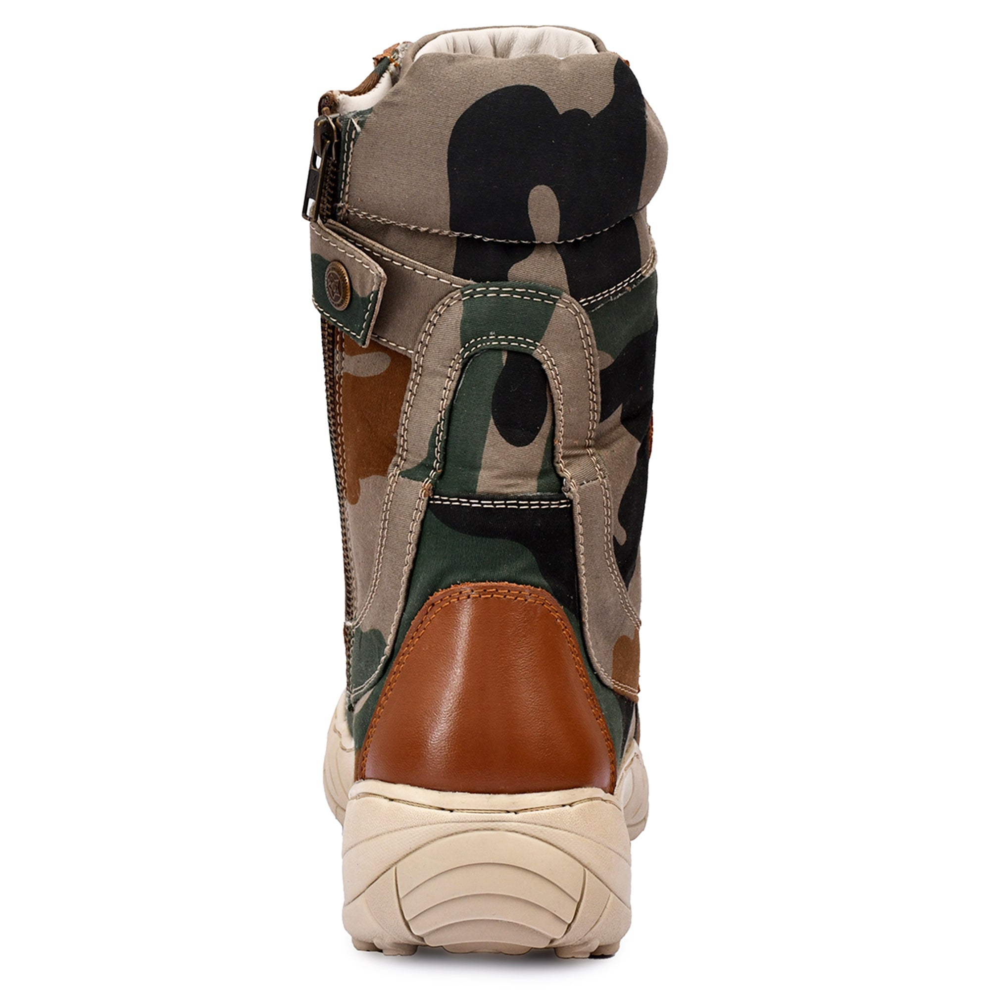 Military Tactical Boots : Camouflage army boots with Side chain & Memory foam footpad.