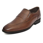 Penny loafers :  Brown leather Penny loafer Memory foam footpad. Article : Al01-Brown
