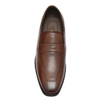 Penny loafers :  Brown leather Penny loafer Memory foam footpad. Article : Al01-Brown