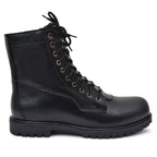 Pilots Boots : Black leather Flying boots for Pilots with Memory foam footpad. Article : 610BE