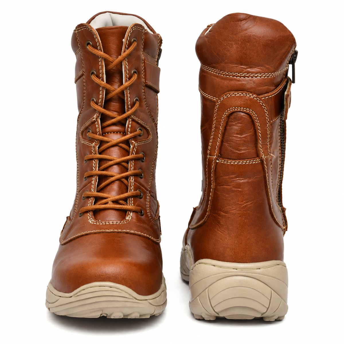 Biker Steel Toe Classic - Tan
