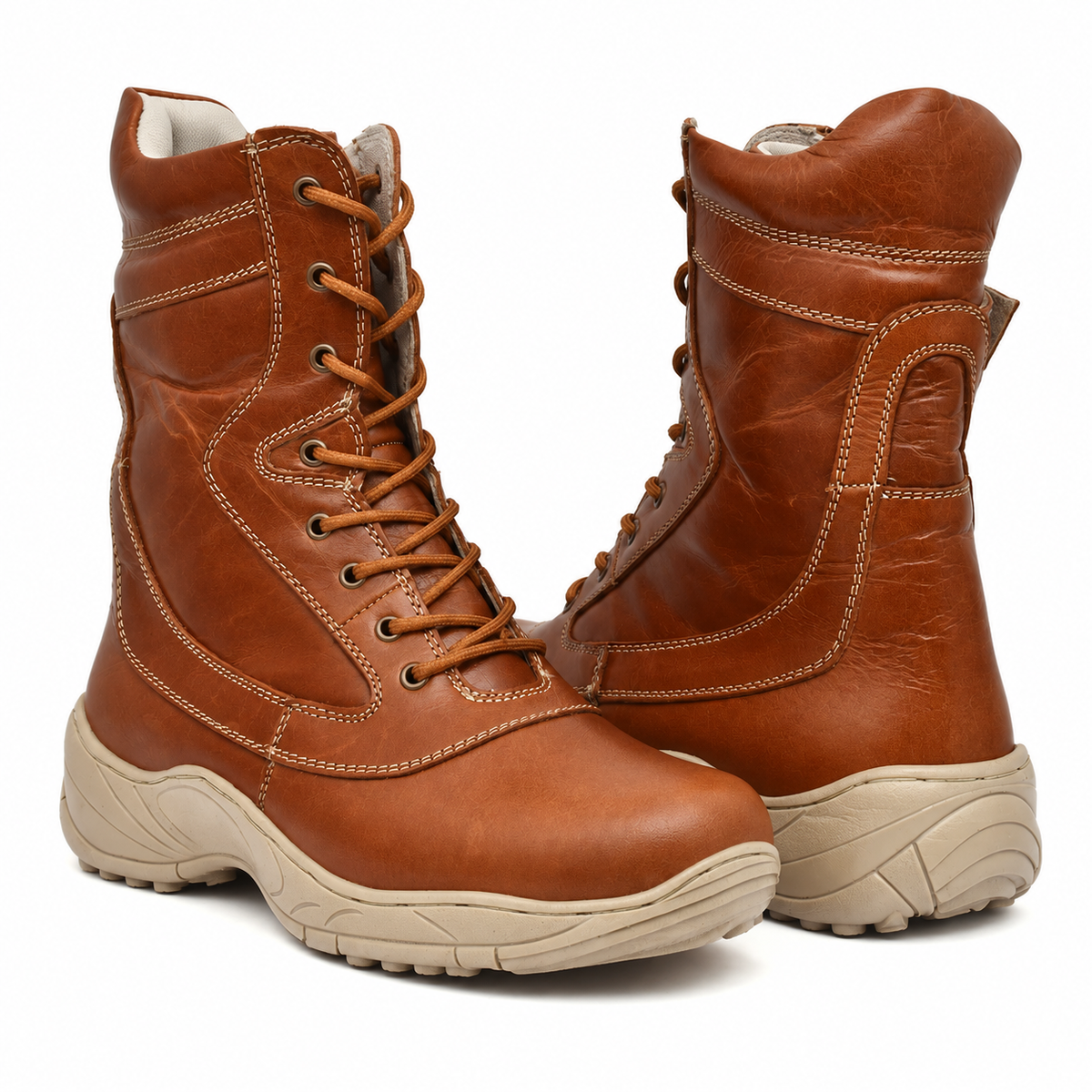 Biker Steel Toe Classic - Tan