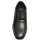 Derby Shoes : Leather Derby Shoes for men with Memory foam footpad. Article : AL04-Black