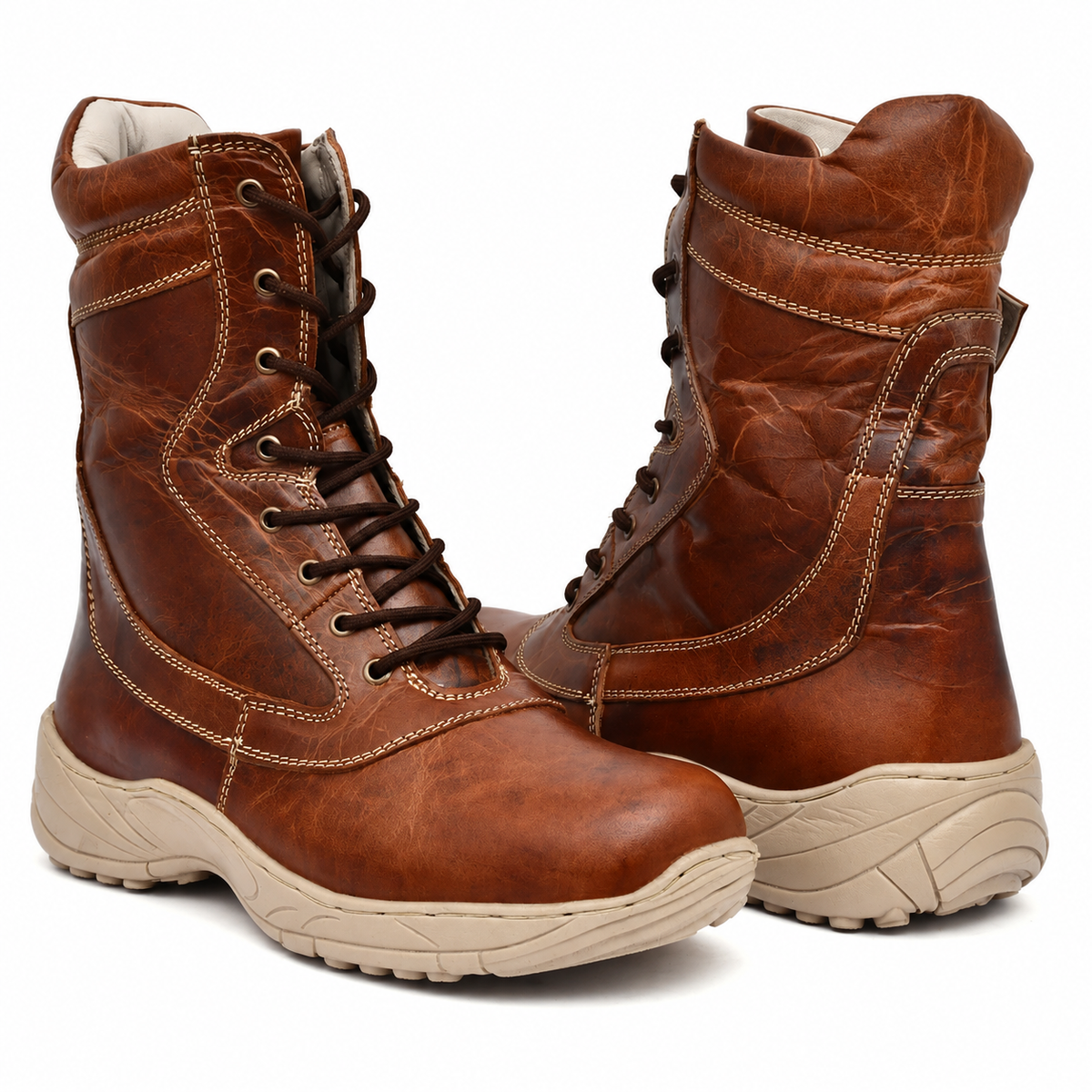 Biker Steel Toe Classic - Brown