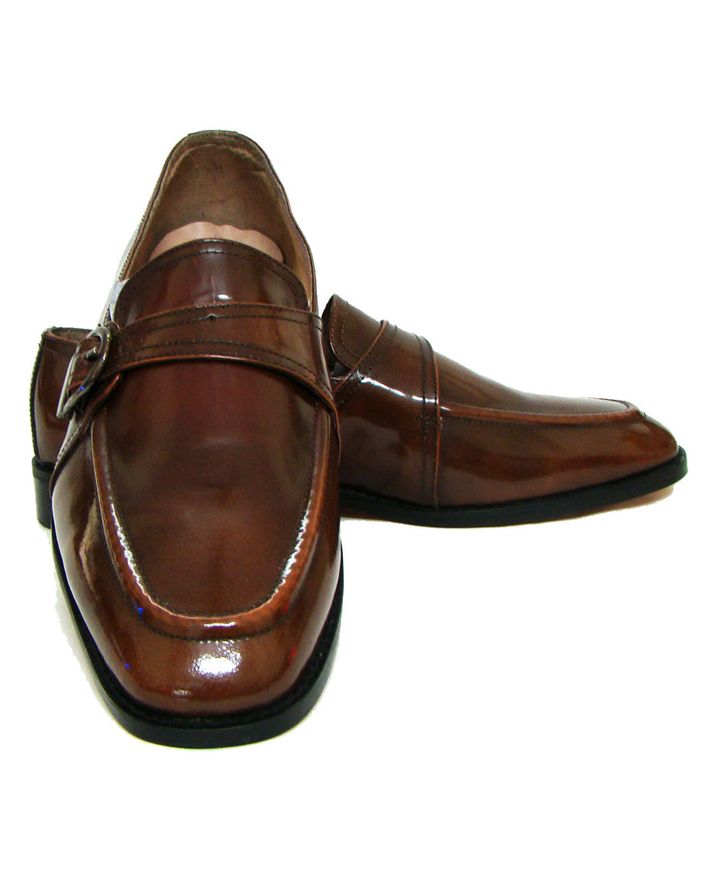 Goodyear Welted Monk Strap Shoes :  Tan Brush off leather with Memory foam footpad. Article : HM02
