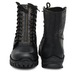 Pilots Boots : Black leather flying boots for Pilots with Memory foam footpad. Article : 610R