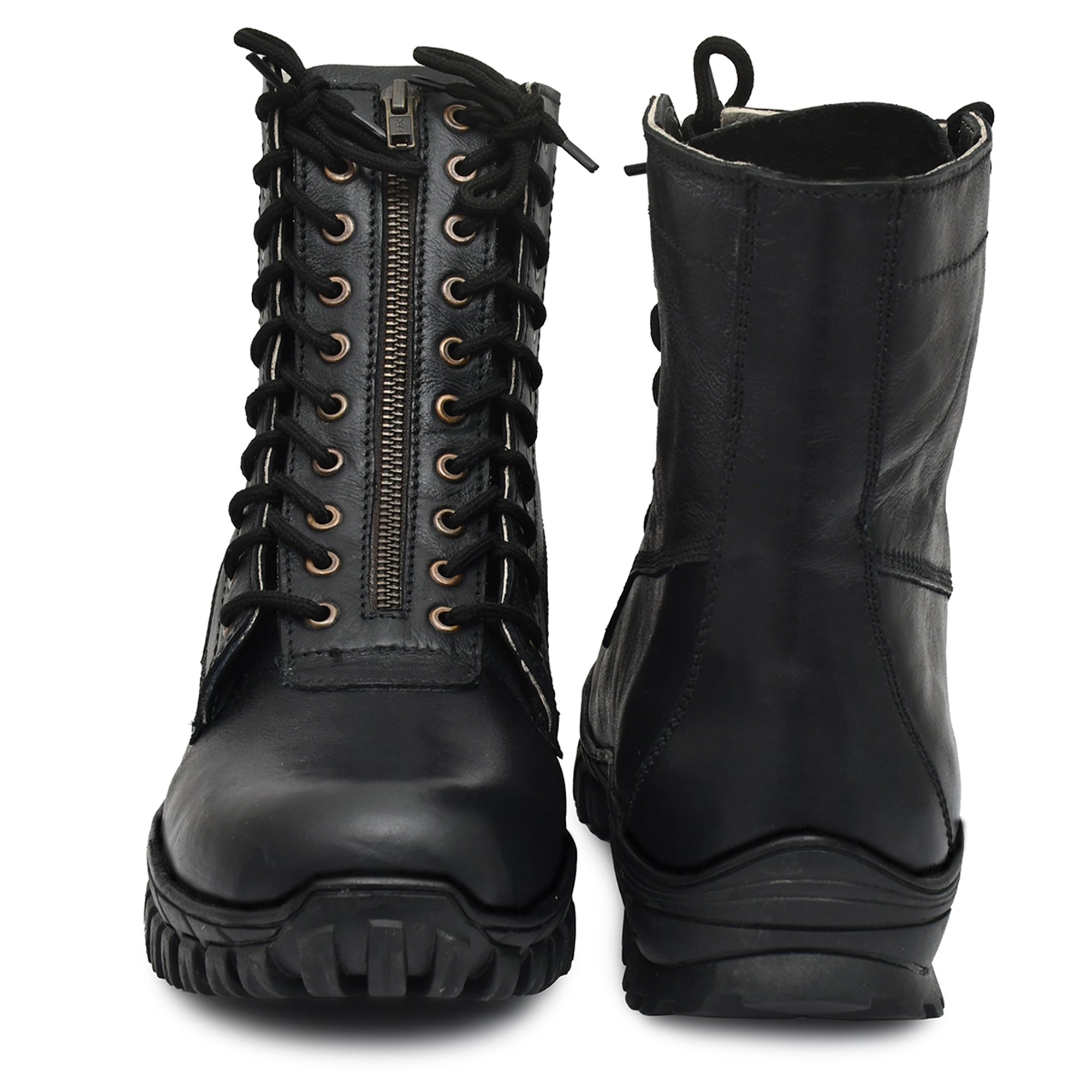 Pilots Boots : Black leather flying boots for Pilots with Memory foam footpad. Article : 610R