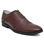Oxford Shoes : Wine leather Oxford Shoes for men with Memory foam footpad. Article : 110CherryBrown