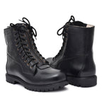 Pilots Boots : Black leather Flying boots for Pilots with Memory foam footpad. Article : 610BE
