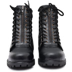 Pilots Boots : Black leather Flying boots for Pilots with Memory foam footpad. Article : 610BE