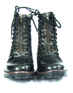 Pilots Boots : Black leather boots for Pilots with Memory foam footpad. Article : A610