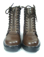 Pilots Boots : Brown leather flying boots for Men & Women Pilots with Memory foam footpad. Article : 610A