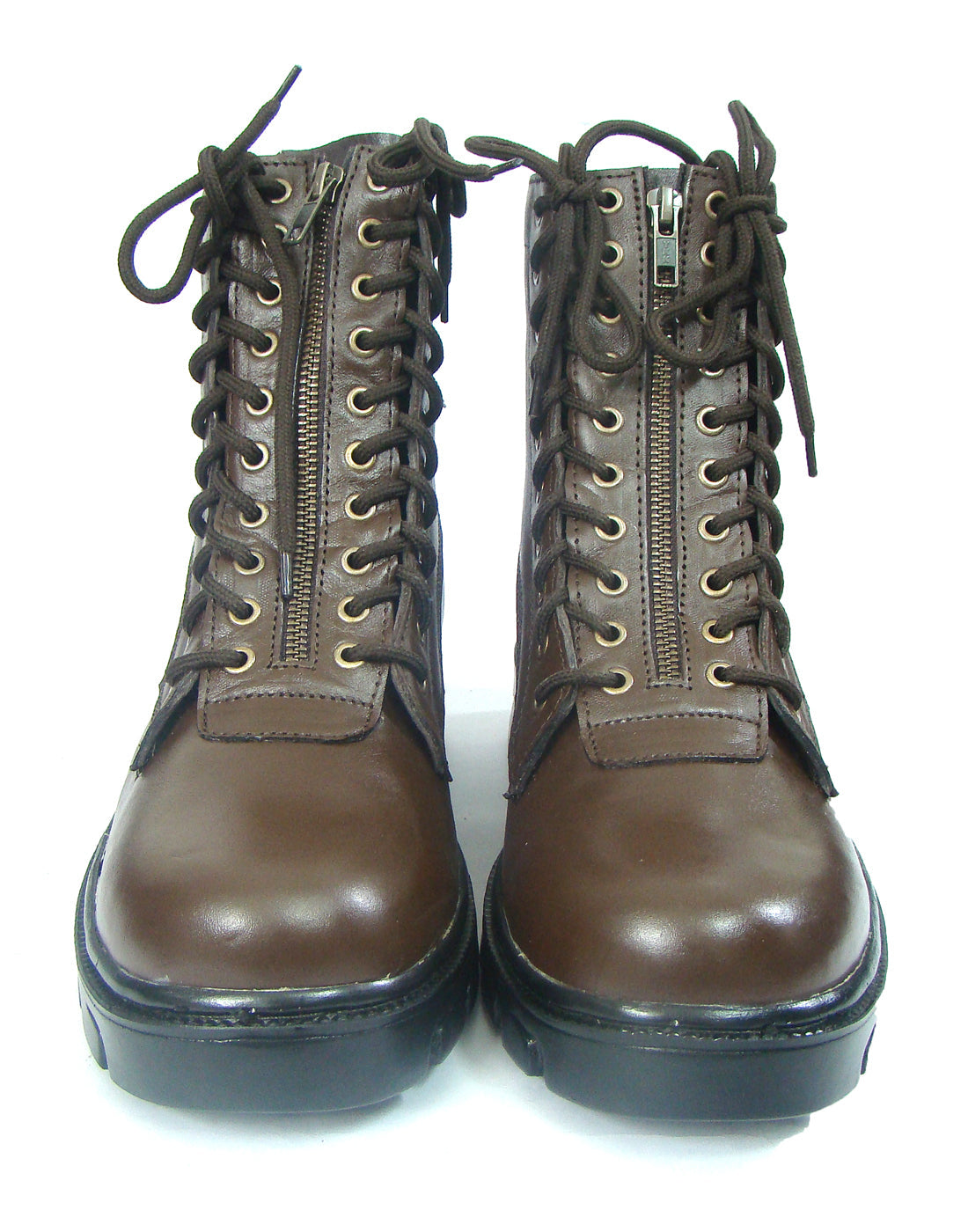 Pilots Boots : Brown leather flying boots for Men & Women Pilots with Memory foam footpad. Article : 610A