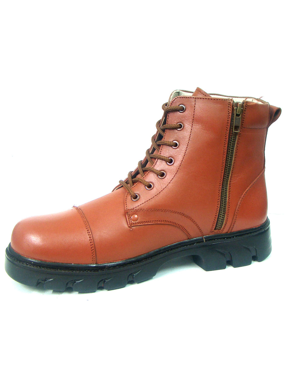 Police DMS Boot : Genuine leather Police Uniform boots with  Brass side chain & Memory foam footpad.  Article-601P