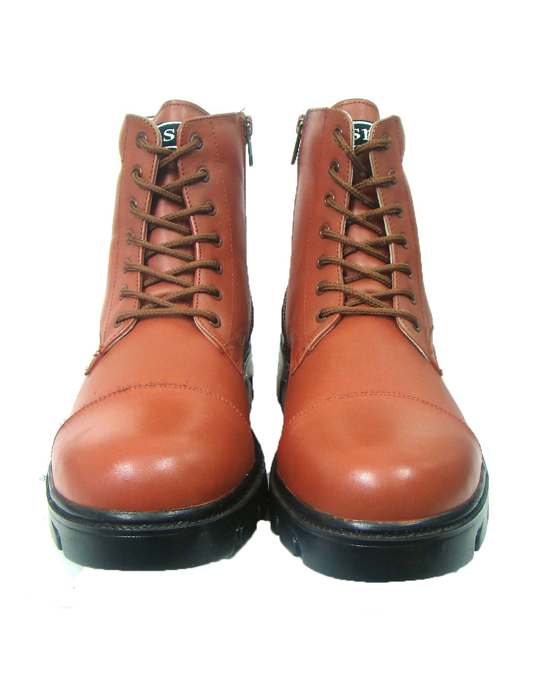 Police DMS Boot : Genuine leather Police Uniform boots with  Brass side chain & Memory foam footpad.  Article-601P