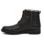 Safety Shoes : Industrial Safety Derby Boots with Steel Toe & Memory foam footpad.