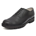 Safety Shoes : Industrial Safety Derby NDM leather Shoes with Steel Toe & Memory foam footpad.
