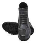 Biker Boots : Blue  & Black leather Rider boots for bikers with Steel toe.