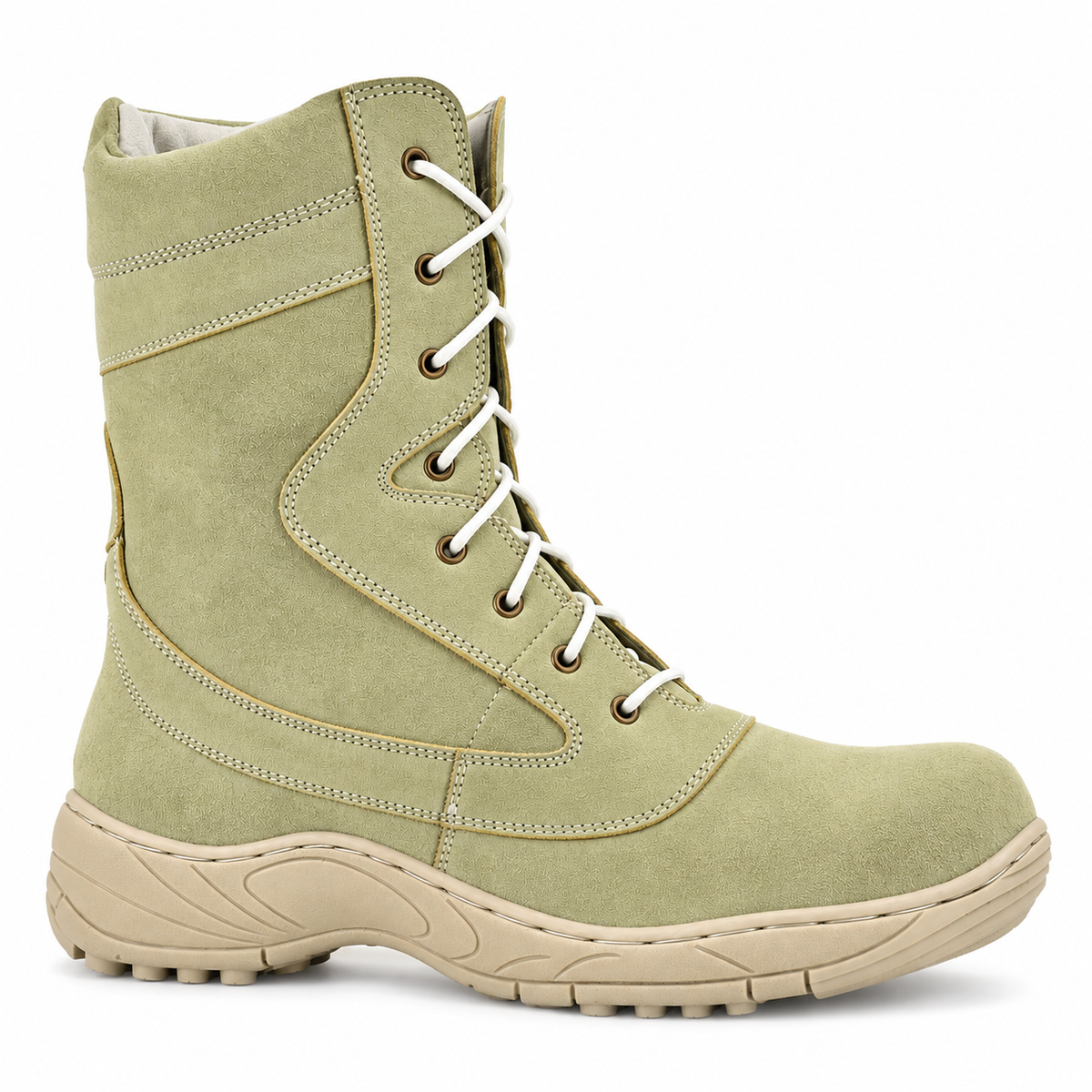 Biker Chain - Beige Suede