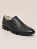 amisar Slip-On Derby Silhouette Full black Leather Upper Fully Leather Lining Rubber Sole Cemented side view