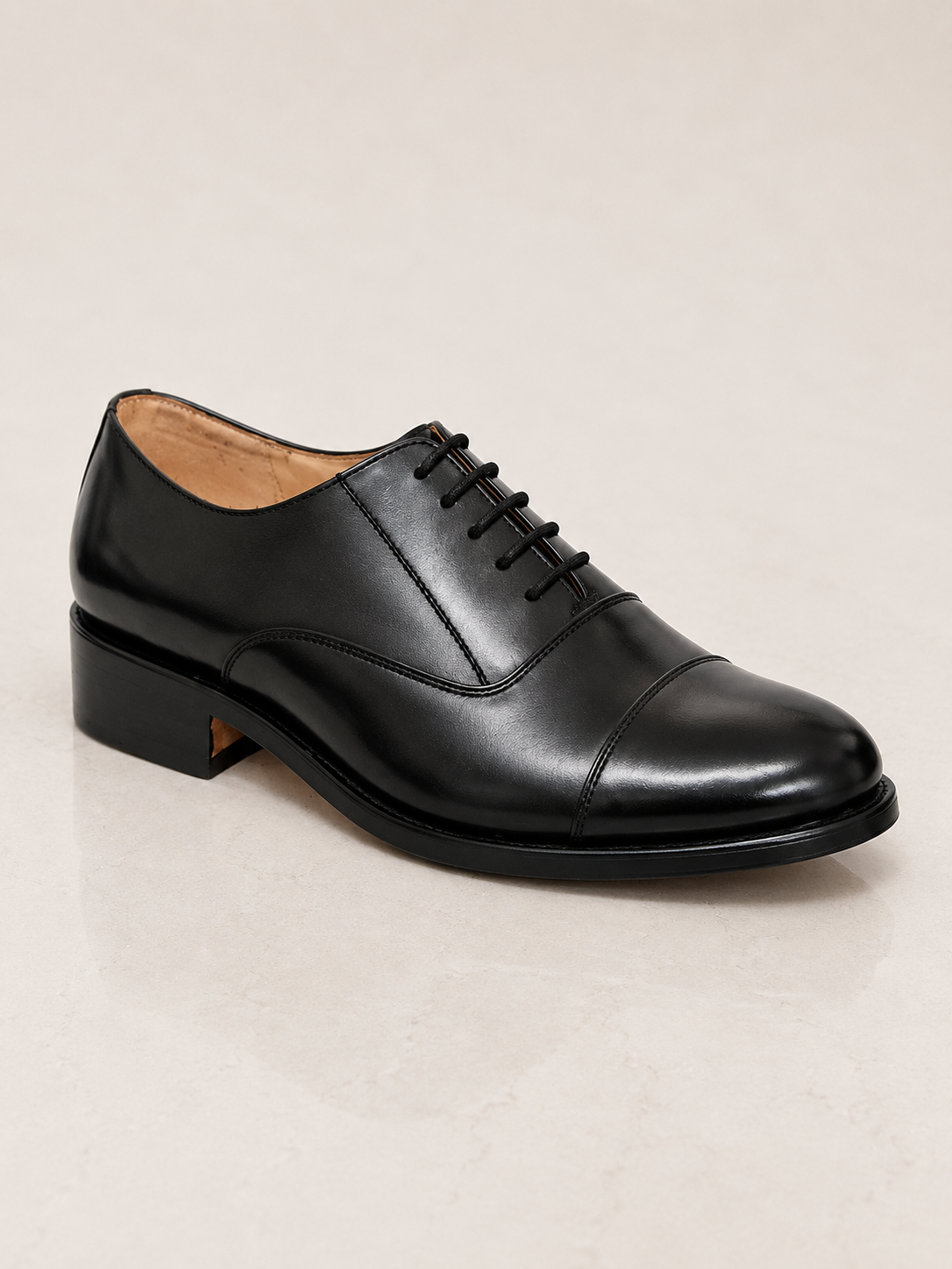 amisar black leather argentinian leather sole oxfords classic goodyear welted side view